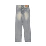 High Street Side Zipper Ripped Jeans Retro Washed Trendy Slim Fit Skinny Slim Looking - Image 2