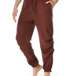 Men's Cotton And Linen Drawstring Elastic Waist Yoga Pants - Image 7