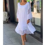 Women's Long Lace Shirt Dress - Image 6