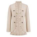 Women's Ruffled Cardigan Button Jacket - Image 3