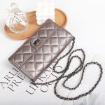 Sheepskin Large Capacity Phone Bag Embroidered Diamond Plaid - Image 7