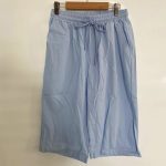 Women's Cotton And Linen Pocket Elasticated Slacks Women's Fifth Pants - Image 2