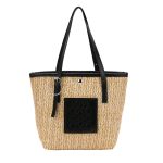 Spring Straw Woven Large Capacity Women's Portable Shoulder Bag - Image 4