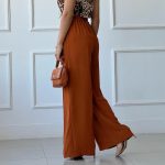 Solid Color Loose Pleated Wide-leg Casual Pants - Image 2
