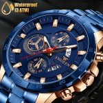 Waterproof Men Quartz Analog Watch Classic Stainless Steel Business Wristwatch - Image 2