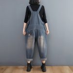 The New Loose Look Thin Jean Suspenders Women - Image 4