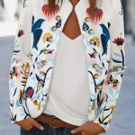 Women's Fashion Temperament Commute Cardigan Printed Coat - Image 8