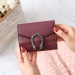 Women's Short Splicing Leather Wallet - Image 4
