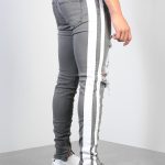 Jeans For Men Cross Knee Ripped Zipper - Image 5
