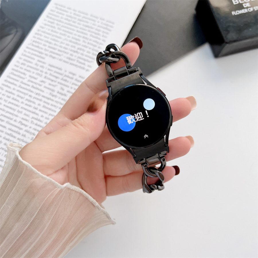 Smart Watch Wristband Single Row Denim Chain Metal - Image 7