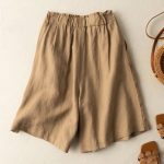 Fashion Personality Cotton Linen Thin Shorts Women - Image 3