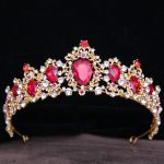 Baroque Rhinestone Crystal Bridal Crown - Image 3