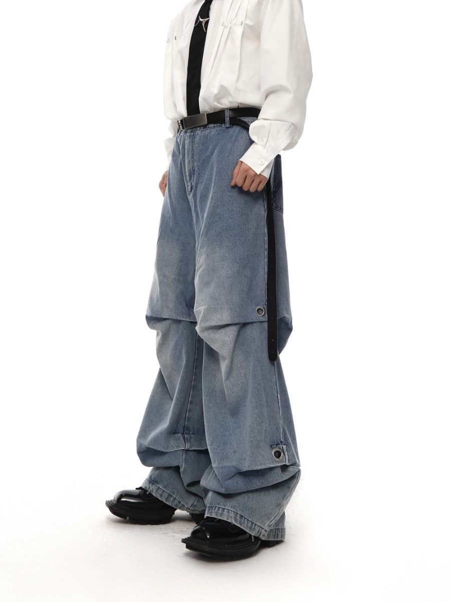 Washed Denim High Waisted Silhouette - Image 5
