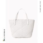Portable Shoulder Crossbody Large Capacity Woven Bag Tote Bag - Image 9
