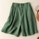 Fashion Personality Cotton Linen Thin Shorts Women