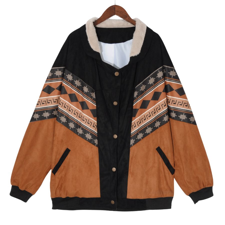 Women Vintage Cotton Jackets Coats Autumn Fashion Clothes - Image 9