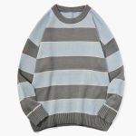 Casual Pullover Striped Sweater Men's And Women's Neutral Sweater