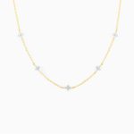 Ins Style Fashion Blue Flower Necklace Vacation Beach Travel Spring Summer Jewelry - Image 5