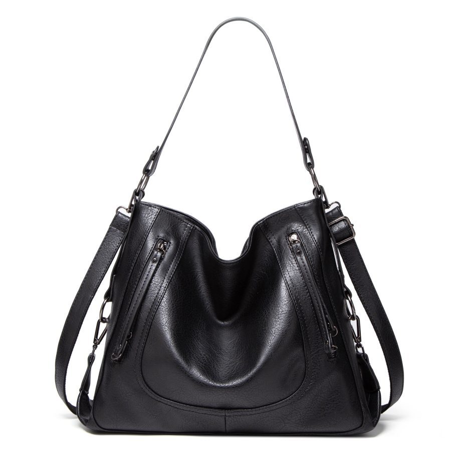 Fashion Large Capacity Totes Casual Handbag Shoulder Crossbody Retro Big Bag - Image 10