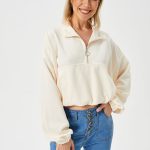 Women's Loose Casual Half Zipper Sweatshirt