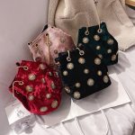 Women's Fashion Velvet Bucket Bag - Image 2
