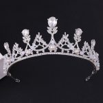 Korean Style Bridal Crown Earring Set - Image 7