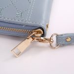Long Crown Embroidery Thread Single Zip Clutch Wallet Women - Image 7