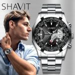 Men's Quartz Watch Stainless Steel Analog Waterproof Business Wristwatch Fashion - Image 10