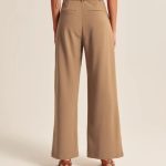 High Waist Straight Trousers With Pockets Wide Leg Casual Suit Pants For Women - Image 2