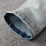 Fashion Men's Knee Hole Patch Jeans - Image 4