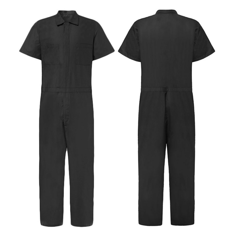 Men's Multi Pocket Lapel Collar Loose Casual Jumpsuit - Image 6