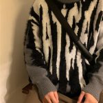Splice Knit Thickened Crew Neck Loose Pullover Sweater - Image 4