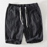 Linen Color Weave Striped Shorts
