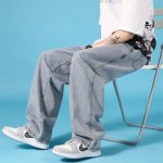 Straight Loose Jeans Men Casual Trousers Hip Hop Cargo Denim Pants With Zipper - Image 2