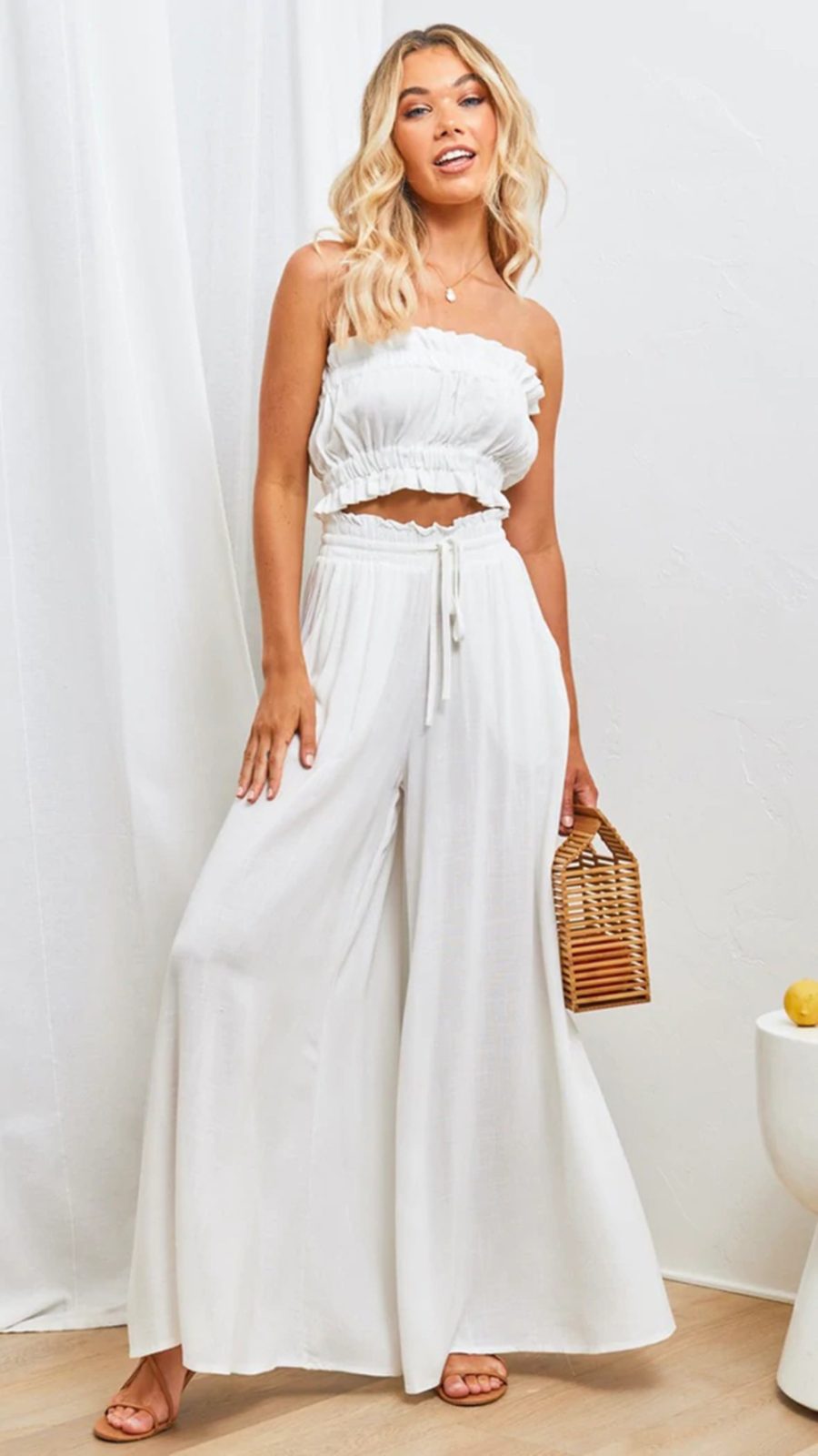 Womens Pants Wide Leg Loose Comfy Lounge Sweatpants With Pockets - Image 6