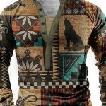Men Casual Chest Button Sports Pullover Long Sleeve - Image 3