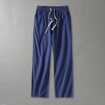 Loose Wide Leg Straight Cotton And Linen Casual Pants - Image 5