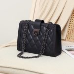 Women's Crossbody Underarm Genuine Leather Chain Small Square Bag - Image 4