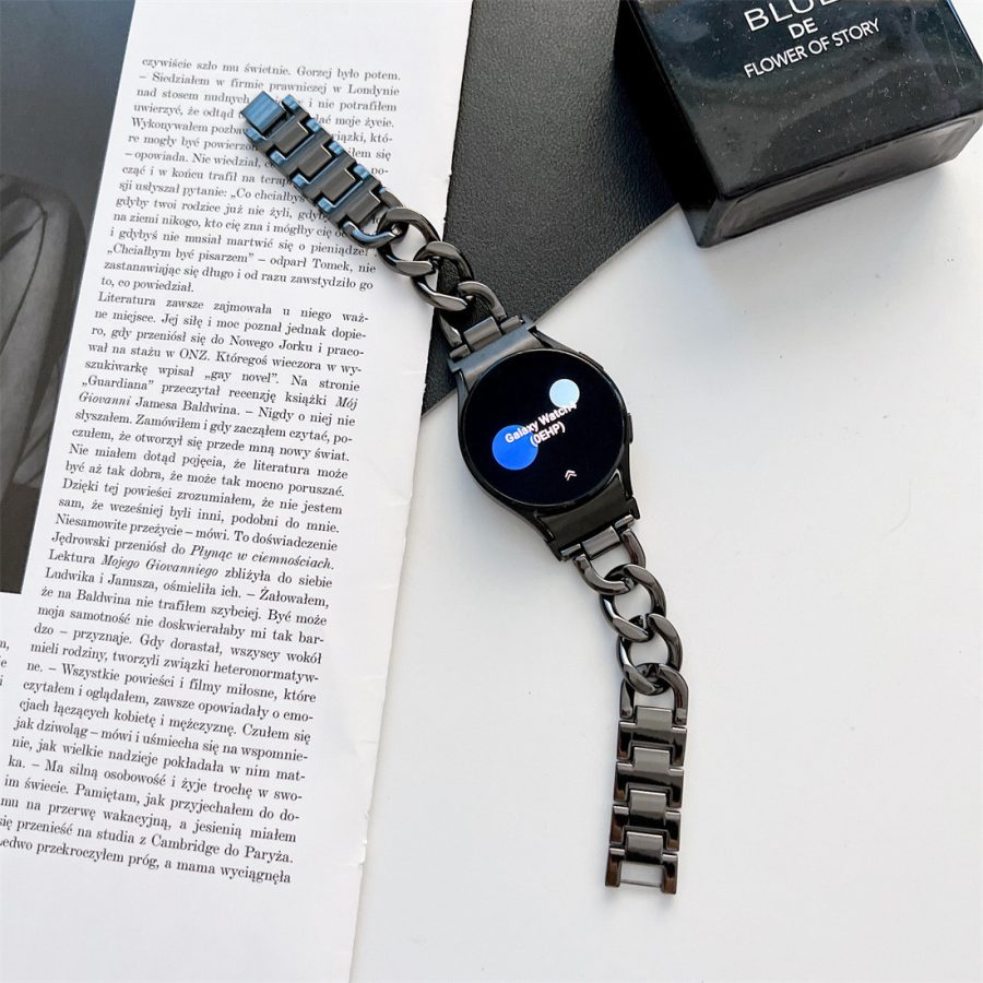 Smart Watch Wristband Single Row Denim Chain Metal - Image 5