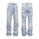 Washed Distressed Loose Boot Boot Jeans - Image 3
