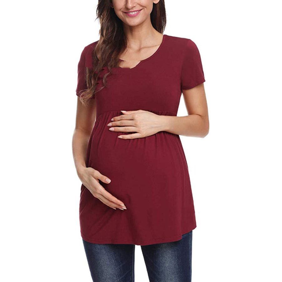 Pregnant Women Breastfeeding Polyester T-shirt - Image 5