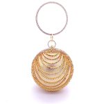 Small Round Spherical Dinner Bag Versatile Handheld Dress Garment Bag Cosmetic Bag - Image 8