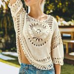 Bohemian Blouse With A Thin Outer Cutout Blouse - Image 3