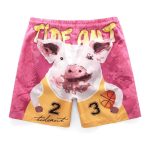Beach Pants Men's Quick-drying Loose Couple Outfit Five-point Swimming Trunks - Image 5