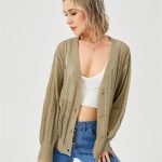 Women's Hollow Out Open Front Knit Lightweight Cardigan - Image 6