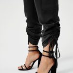 Women's Satin Jogger Pants Casual High Waist Long Lounge Pant Trousers With Pockets - Image 7