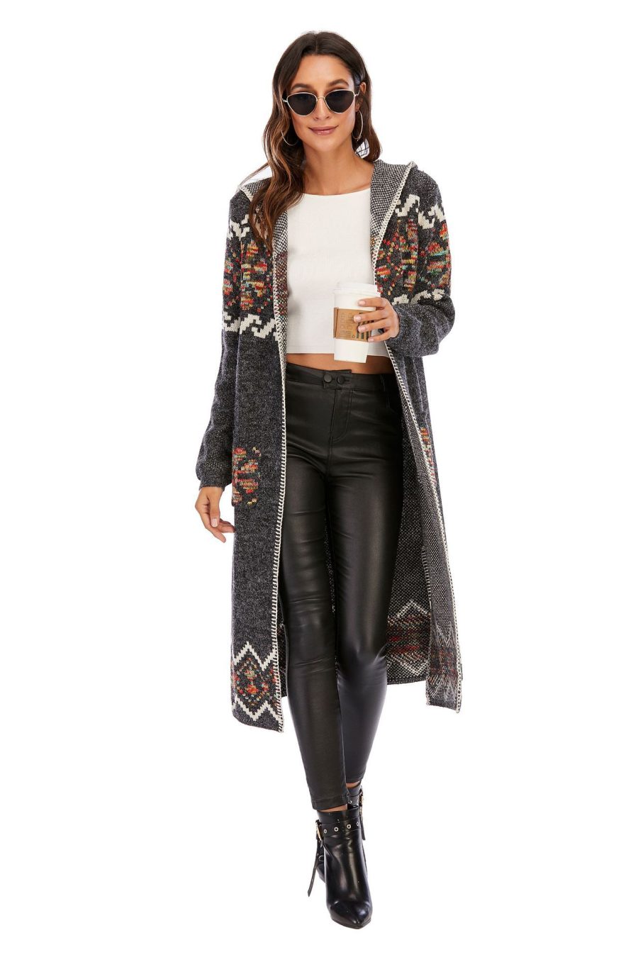 Sweater Large Coat Cardigan Sweater - Image 5