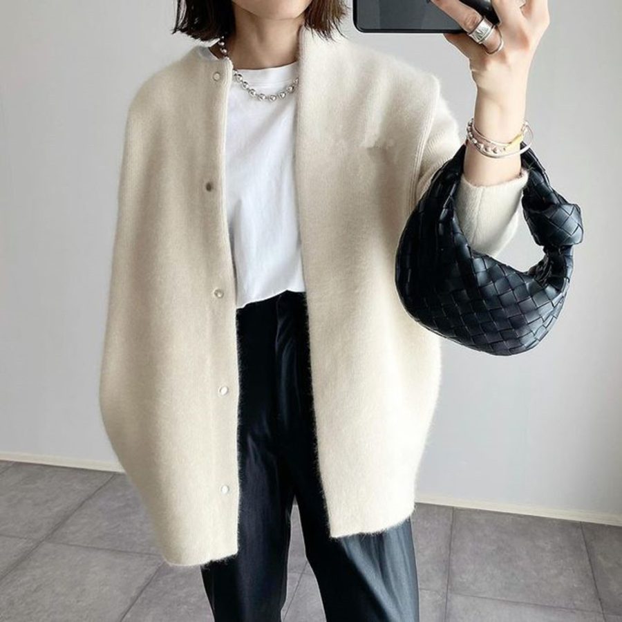 Knitted Jacket Slimming Sense Of Design Niche Loose - Image 6