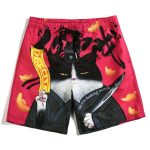 Beach Pants Men's Quick-drying Loose Couple Outfit Five-point Swimming Trunks - Image 9