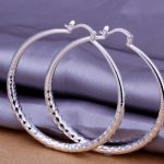 925 Silver Exaggerated Large Hoop Earrings Hoop Earrings
